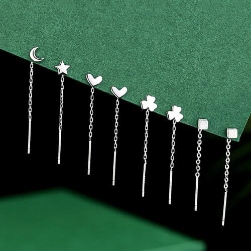 New Minimalist Chain Long Tassel Drop Earring For Women Statement Dangle Earrings Personality Ear Line Jewelry Gift