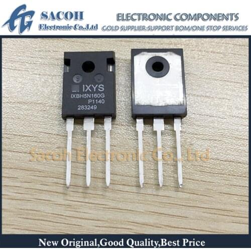 Free shipping 10Pcs IXBH5N160G IXBH5N160 IXBH9N160G IXBH9N160 TO-247 5A 1600V Monolithic Bipolar MOS Transistor
