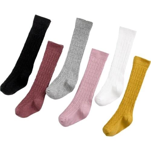 Autumn Winter Girls Socks Long Knee High Socks Fashion Kids Socks For Girl Children Christmas Socks Boys Meias