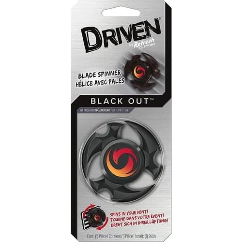 Driven Refresh Blade Spinner Vent Clip Car Air Freshener, Titanium Rain
