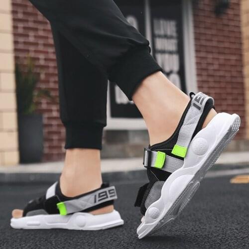 Plage sandal trekking sandalen cuero beach sandalias leather flat sandale dress playa slip walking cork homme platform sandalia