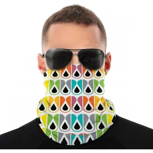Colorful Loops Magic Scarf Half Face Mask Unisex Fashion Tube Scarf Neck Bandana Multi-functional Headband Outdoor Climbing