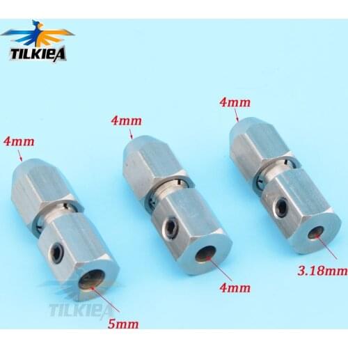 RC Boat Flexible coupling CNC Stainless Steel 3.18/4/5/6mm*4mm Flex Collet Coupler
