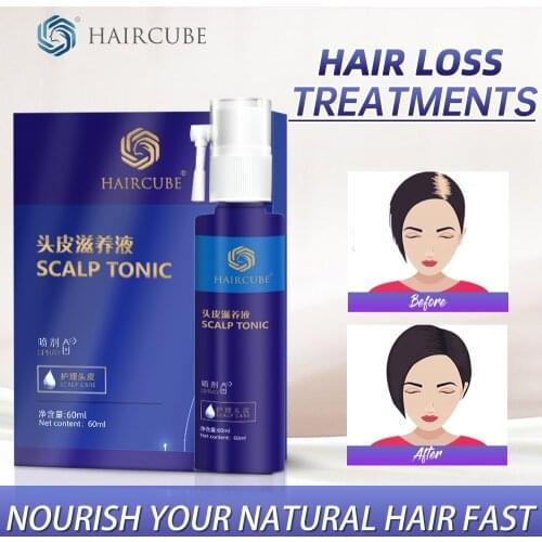HAIRCUBE Hair Growth Anti Hair Loss Spray Essential Oil Liquid For Men Women Dry Hair Regeneration Repair Hair Tonic Hair Thick