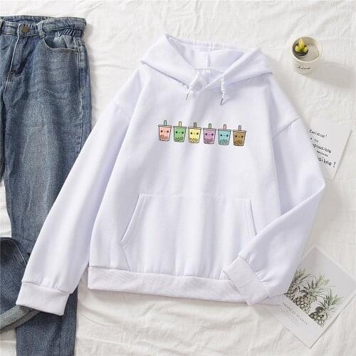 Cotton Thickened Hooded Sweatshirt Women Loose Casual Cute Pullover Tops Female Harajuku Autumn Winter Hoodies Sudadera Mujer