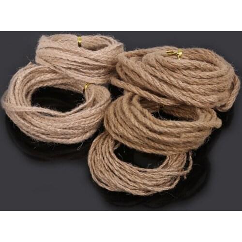 5m/lot New Hot Natural Hemp Jute Cord Rope String 2mm 4mm 6mm for DIY fashion Jewelry Gift Packing Hang Tag String Handmade