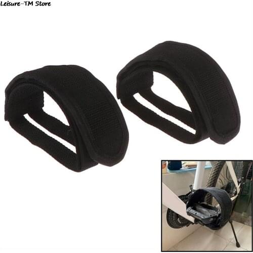 2Pcs Anti-slip Bicycle Pedals Belt Bicycle Fixed Gear Cycling Pedals Bands Feet Set With Straps Beam Foot Cycling Bike