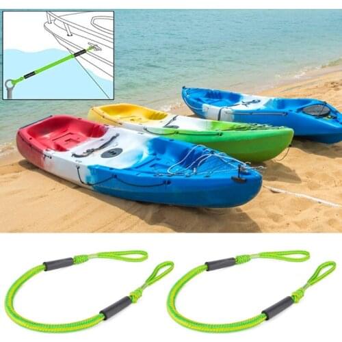 A5KC 2pcs Bungee Dock Lines Stretchable Bungee Cords Line for Jet Ski Kayak Boat Mooring Rope Kayak Accessories