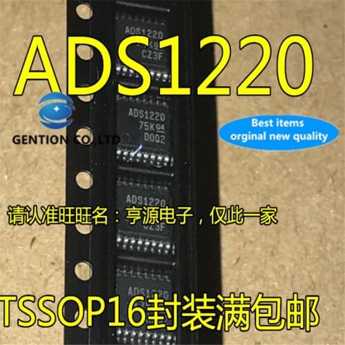 5Pcs ADS1220IPWR ADS1220 TSSOP-16 Analog to digital converter in stock 100% new and original
