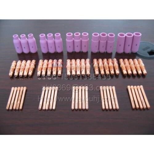 65pcs Nozzle+Collect+Collect Body For Welding Torch WP17 WP18 WP26, [Consumables For WP-17 WP-18 WP-26], FREE SHIP by CPAM