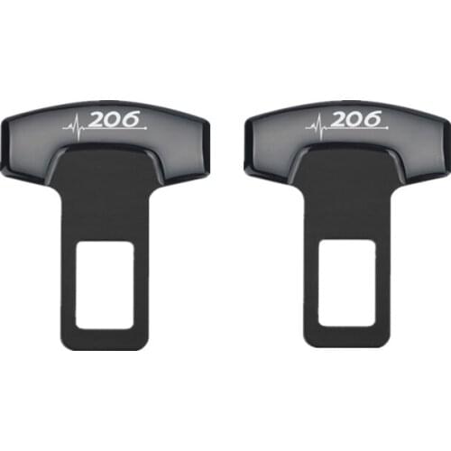 For Peugeot 206 207 208 accessories Car Belt Buckles Safty Belt Alarm Canceler Stopper 2pcs