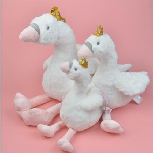 White Color Swan for Cute Baby/ Kids Brithday Chirstmas Gift, Bird Stuffed Plush Toy Doll Free Shipping