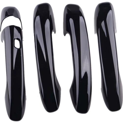 5Pcs Car Exterior Black Door Handle Cover Trim Frame LHD Fit For Mercedes Benz C E GLC Class W205 X253 W213 2019 2018 2017 2016