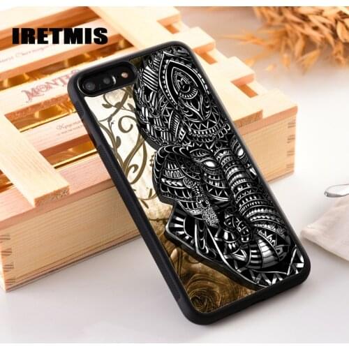 Iretmis Rubber Silicone Phone Cover Case For iPhone 6 6S 7 8 PLUS X XS XR 11 Pro Max Ganesh hindu elephant god hinduism ganesha
