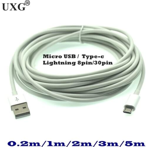 3m 5m Micro USB Cable 5m Fast Charging Type-c USB Sync Data Mobile Phone Android Adapter Charger Cable for Huwei Samsung Cable