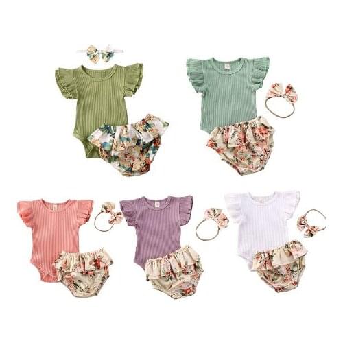 3M-18M Infant Baby Girls Clothes Sets Leopard Letter Print Short Sleeve T Shirts Tops+Flare Pants+Headband 3pcs