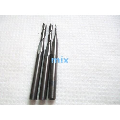 Fixmee 3pc/lot 3.175 x 6/12/17mm PVC CNC 2 Flute Spiral Bit Shank End Mill Cutter
