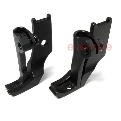 Left+Right Toe Zipper Foot For Juki Lu-562 Lu-563 Lu-1508 Dsc-244 245 Dnu-241