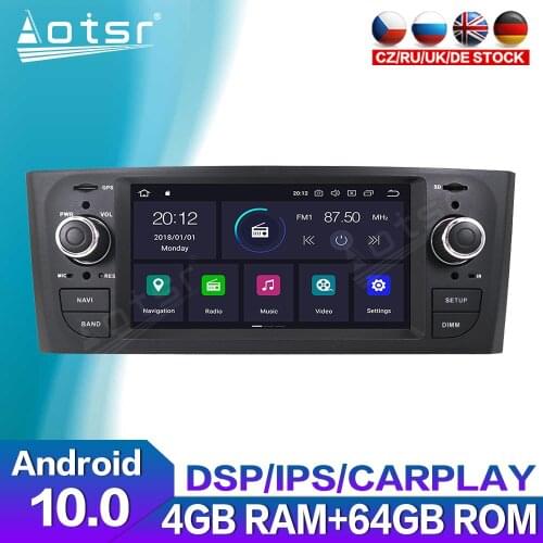 Android Multimedia Player For Fiat Grande Punto Linea 2006 - 2012 Car Radio Audio GPS Navigation HD Touch Screen Stereo Carplay