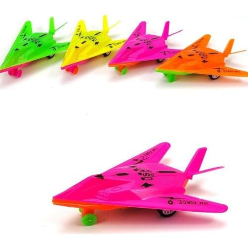 Cartoon Mini Airplane Toy Children Simulation Airplane Model Color Airplane Baby Comfort Toy Kindergarten Holiday Gift
