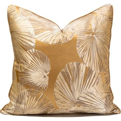 30x50/45/50cm decorative cushion cover jacquard lotus leaf pattern pillowcase decorative jacquard waist pillow cover