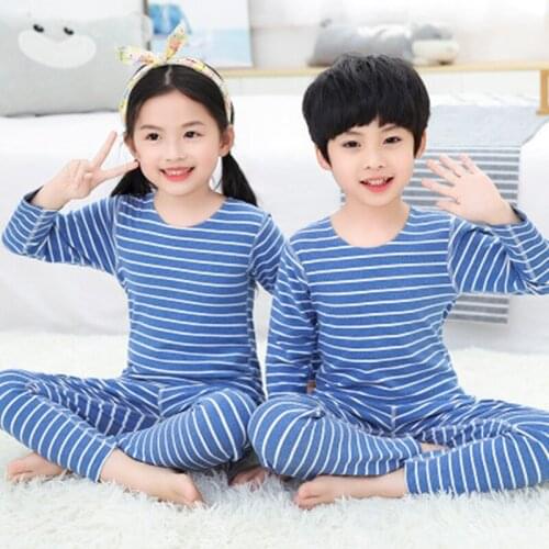 Newest Winter Baby Girl Clothes Pajamas Sets Boys Cotton Cartoon Sleepwear Toddler Pyjamas Kids Long Sleeve Pijamas Infant Cloth