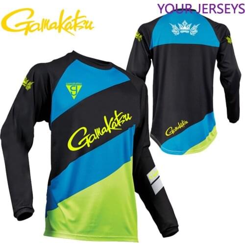 2022 New Summer GAMAKATSU Fishing Jersey Men Clothing Fishing Clothes Anti-UV Quick-Dry Breathable Long Sleeve Fishing Shirt