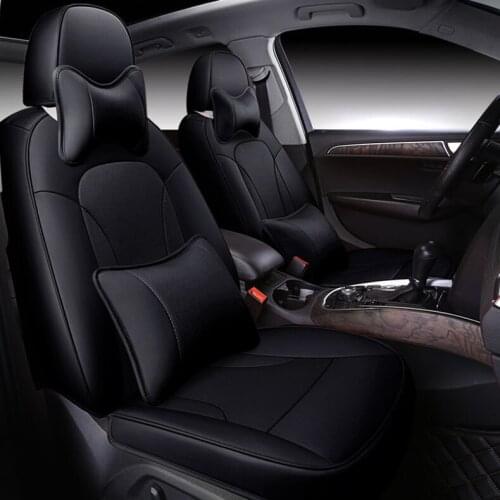 Front + Rear) cowhide special car seat covers Leather For auto Acura MDX RDX ZDX TL ILX CDX TLX-L car accessories car styling