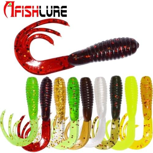 AR43 OEM Three Tails Fishing Baits Root Fishing Soft Grubworms Plastic Micro Soft Maggots Fish Lure
