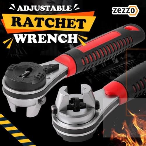 Adjustable Ratchet Wrench Ratchet Adjustable Wrench Universal Key Torque Wrench Spanner Pipe Wrench Multitool Torquimetro