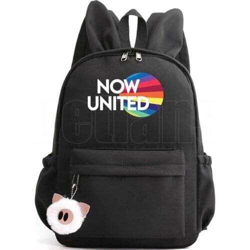 2021 Now United High Quality Backpacks Girls Boys Casual Mochila Schoolbags Now United Infantil Children Bookbag Women TravelBag