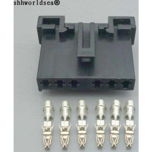Shhworldsea 2.8mm 6pin Auto Electrical Female Rear Tail Light Plug Wiring Harness Connectors Socket With Terminals