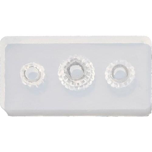 Silicone Mold Large Hole Bead Charm Add-a-Bead Bracelet Resin Art DIY Jewelry Craft Tool