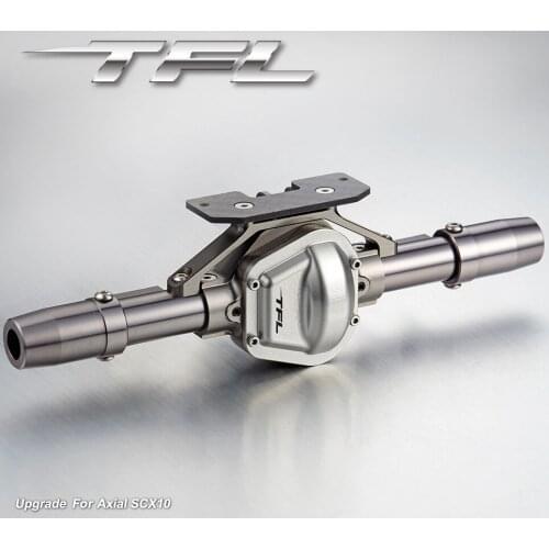 TFL RC Car accessories 1/10 SCX10 Crawler Alloy Rear Axle Housing W/O Gear Bearing Drive Shaft TH01751-SMT6