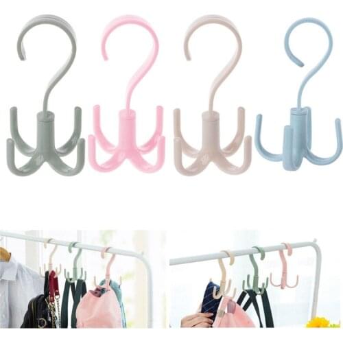 360 Degree Rotating Belt Hanger Scarf Tie Rack Holder Hook Closet Organizer