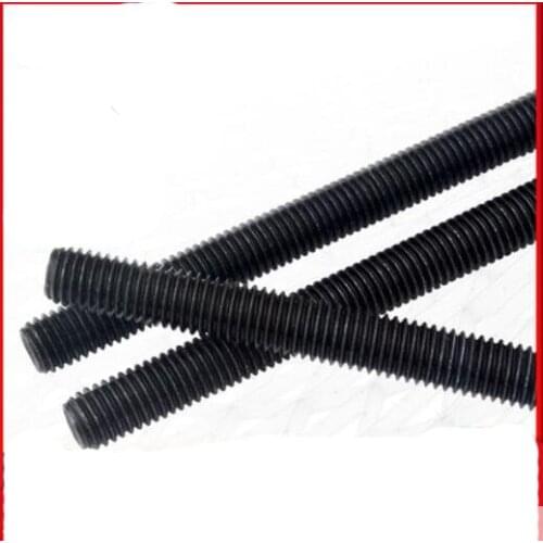 1pcs M10/M12/M14/M16/M18/M20/M22/M24 full threaded screw left hand fine pitch bolt carbon steel set screw 300mm length