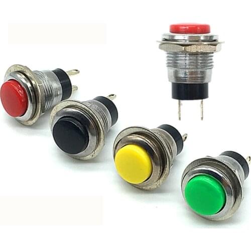 5pcs 12mm 2pin momentary push button switch Non-locking switch DS-318