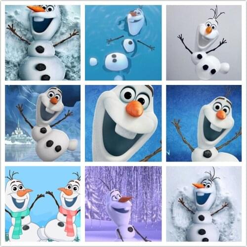 Disney Frozen Full Square/Round Diamond Painting Olaf 5d Diamond Embroidered Cross Stitch Mosaic Artist home decor chrismas gift