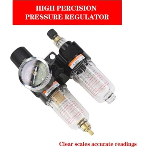 Free shipping AFR2000 + AL2000 G1 / 4 "AFC2000 air compressor oil water separator filter regulator trap PC firring 4 6 8 10 12