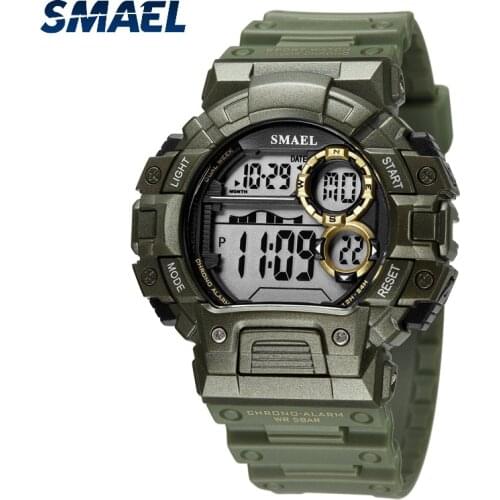 SMAEL Men Watch Men sport Watches Men LED Digital Watches Fashion Green Military Watch mans watch mannen horloge reloj hombre