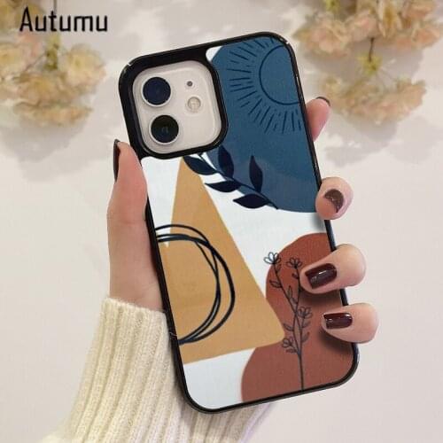 Phone Case for iPhone 12 mini X XS XR 11 Pro Max SE 2020 5 6S 7 8 Plus Samsung Galaxy S8 S9 S10 S20 S21 Boho Cover