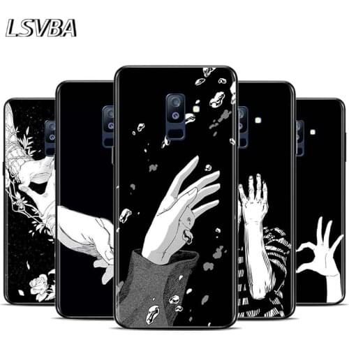 Black Style Art Hand For Samsung Galaxy A9 A8S A8 A7 A6S A6 A5 A3 A750 Plus 2018 2017 2016 Star Phone Case