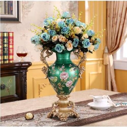 European resin vase, modern home living room TV desktop decoration, wedding decorations gifts