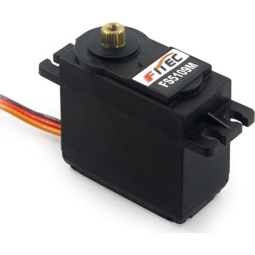 Feetech FS5109M 10kg Analog Metal Gear 180 Degree Servo RC Robot Parts Steering for 1:8/1:10 Scale Car