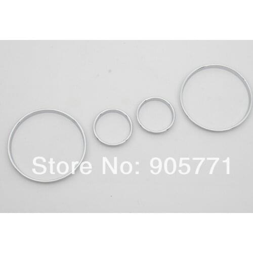 Chrome Dashboard Gauge Ring Bezel Set for BMW E39