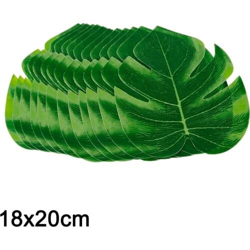 12pcs Artificial Monstera Plants Plastic Tropical Palm Tree Leaves Home Garden Decor Accessories Photography Decorative Leaves