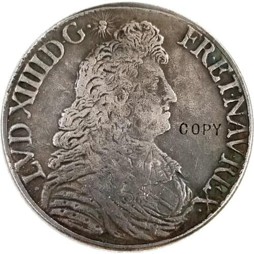1680 France 1 Écu - Louis XIV Copy Coin