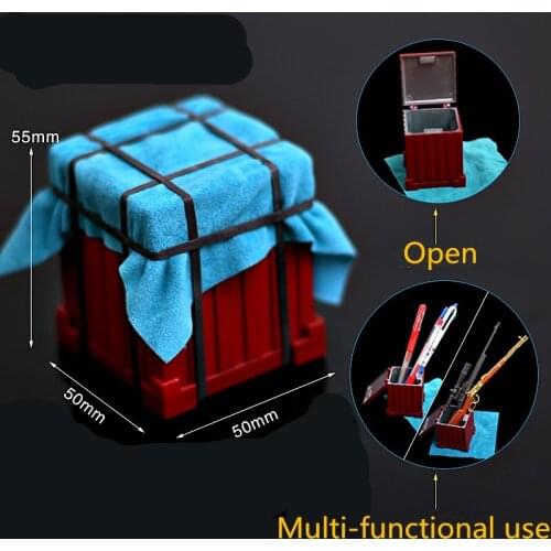 Game Playerunknowns Battlegrounds Airdrop Bag Model PUBG Logo Mini Storage Box Ashtray Cosplay Holder Souvenir Player Gifts