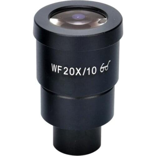 New Optical Glass Lab Medical WF20X 10mm Stereo Microscope High Eyepiont and Wide Angle Eyepiece Lens with Mounting Size 30mm
