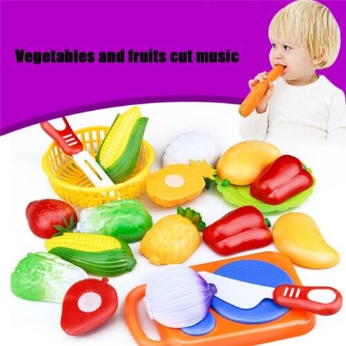 WholeSale Price 12PC Cutting Fruit Vegetable Pretend Play Children Kid Educational Toy Pretend Play toys for children WJ03